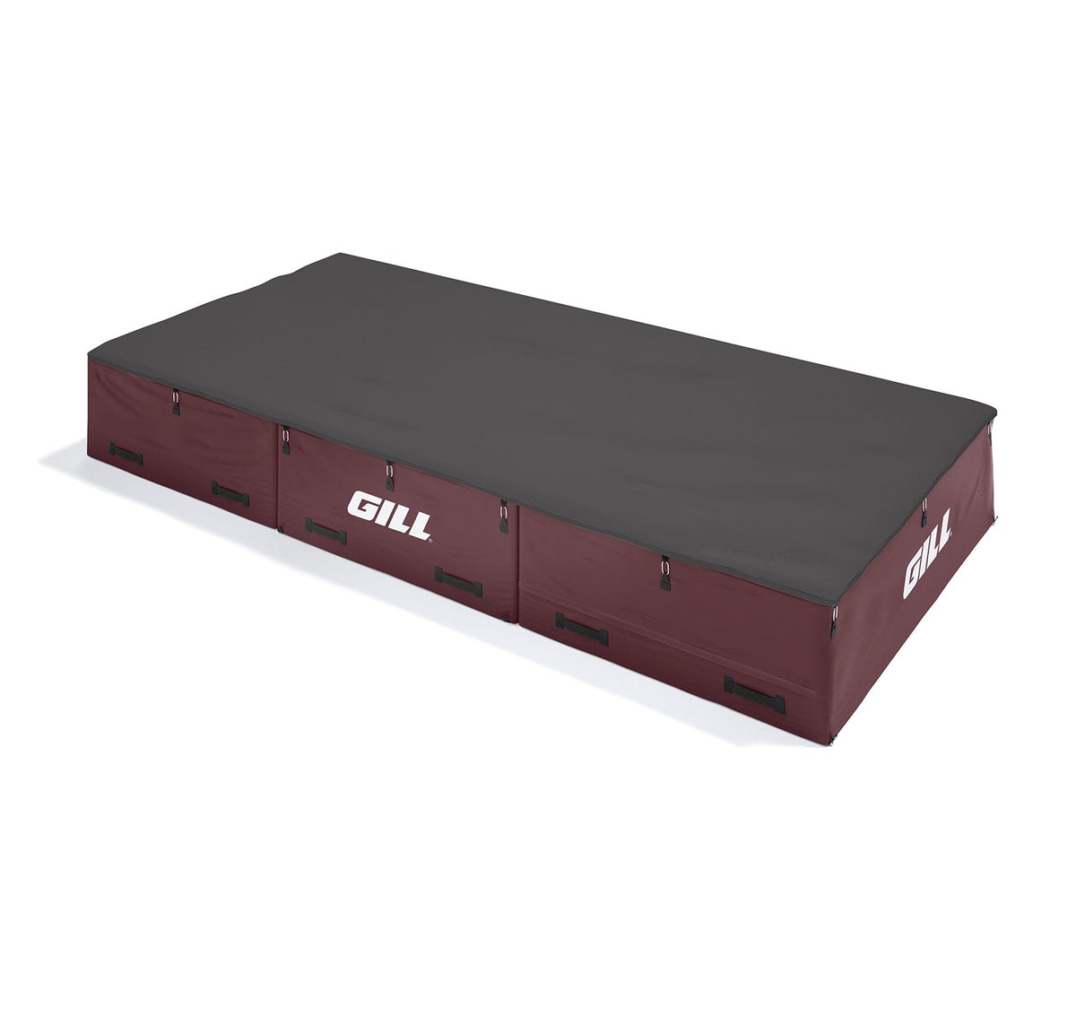 Gill Athletics S1 High Jump Landing System (16'6" X 8' X 26") Black, Maroon
