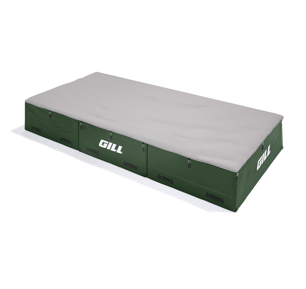 Gill Athletics S1 High Jump Landing System (16'6" X 8' X 26") Gray, Dark Green
