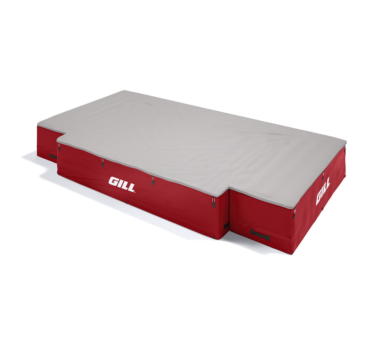 Gill Athletics G1 High Jump Landing System (18' X 10' X 26") Gray, Red