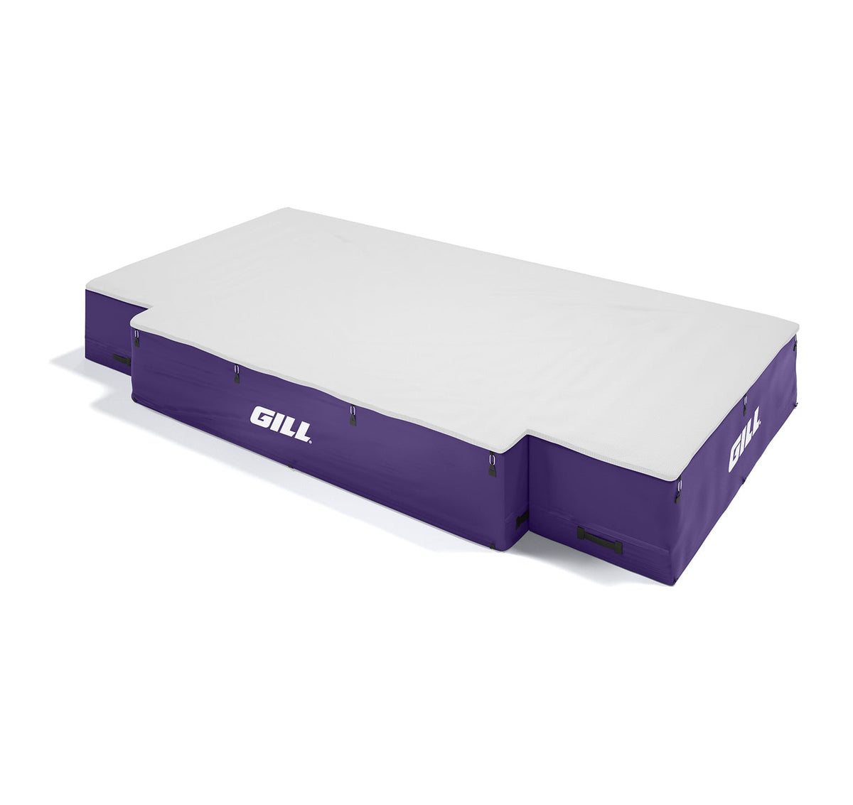 Gill Athletics G1 High Jump Landing System (18' X 10' X 26") White, Purple