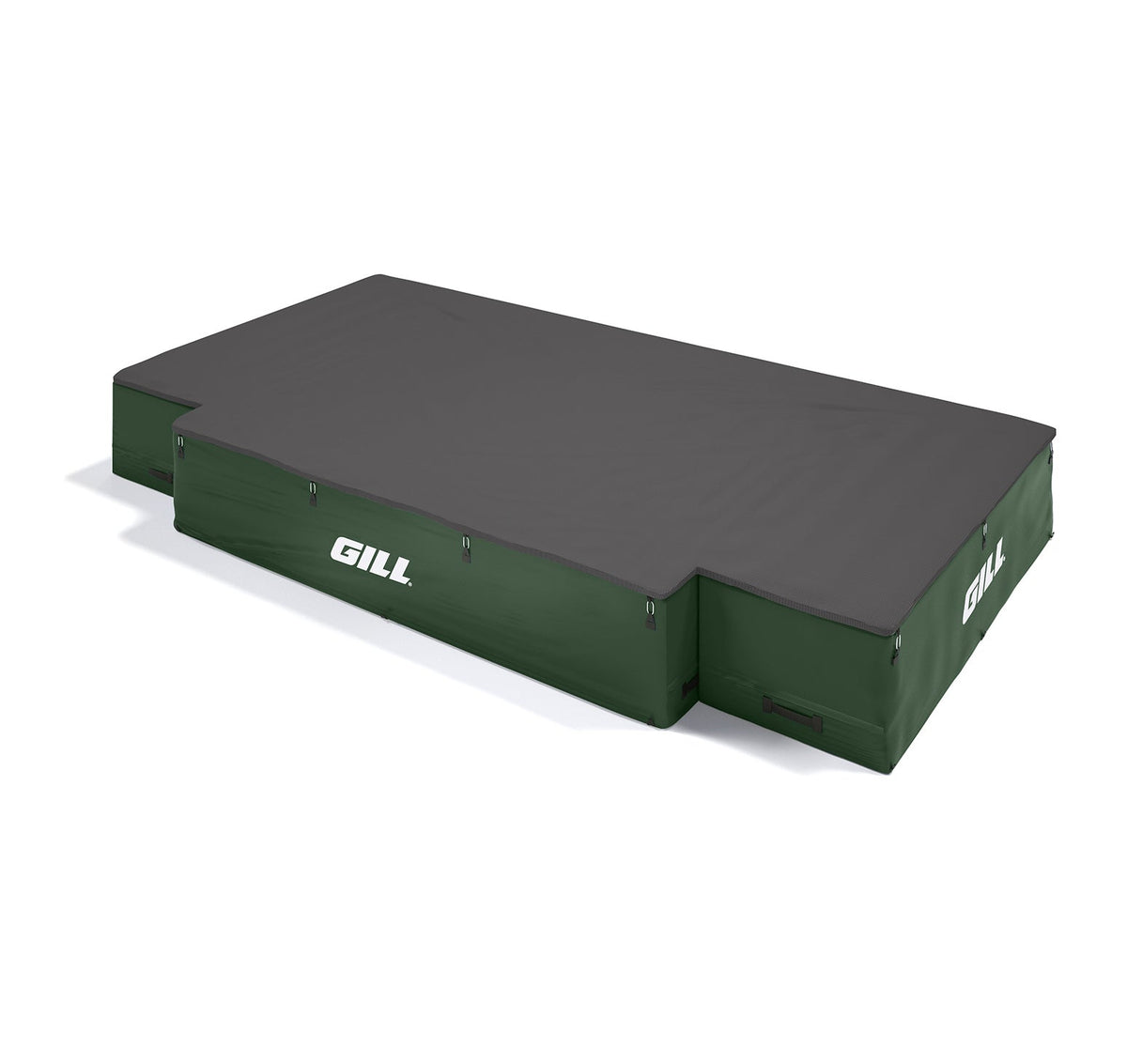 Gill Athletics G1 High Jump Landing System (18' X 10' X 26") Black, Dark Green