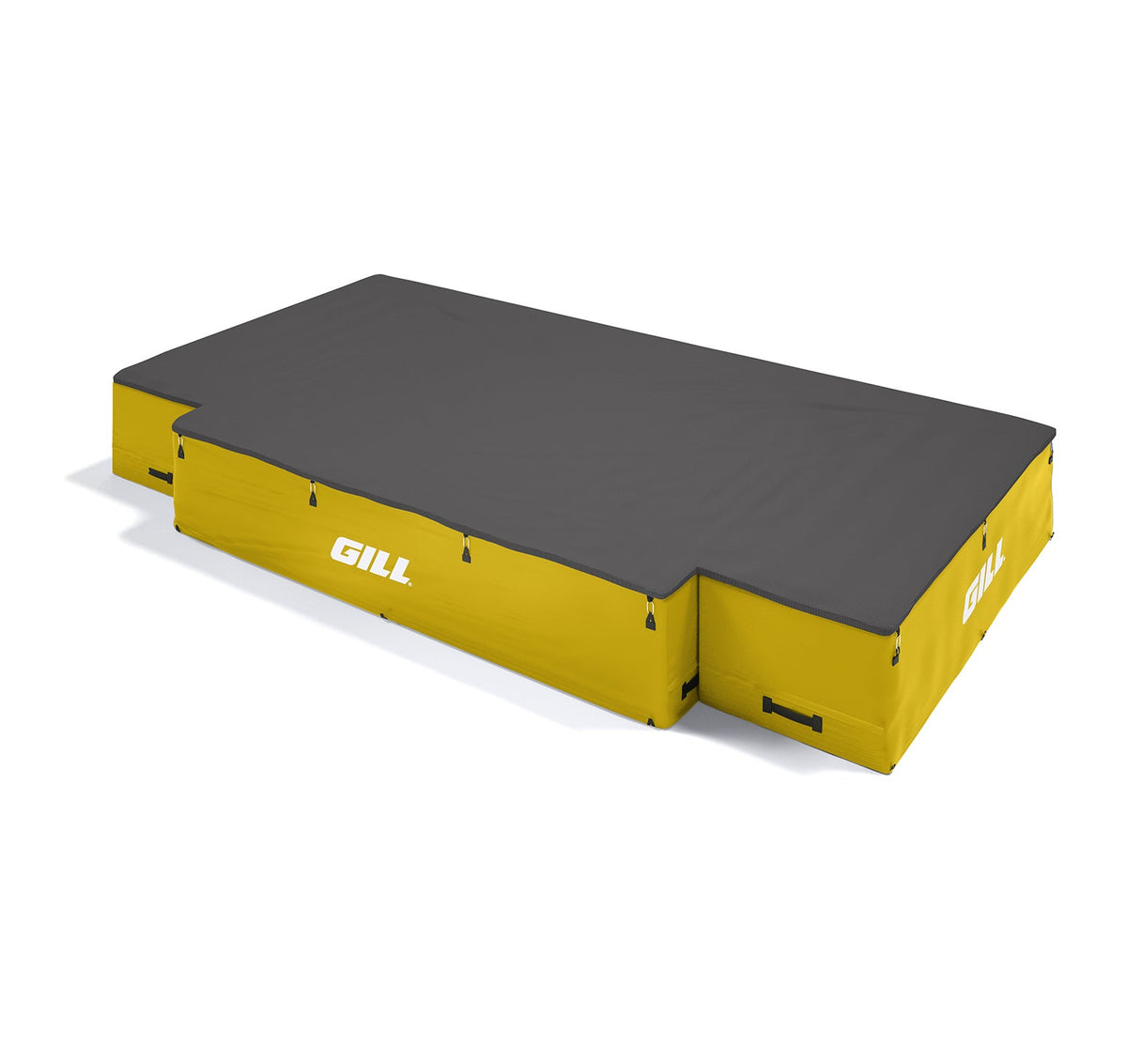 Gill Athletics G1 High Jump Landing System (18' X 10' X 26") Black, Yellow Gold