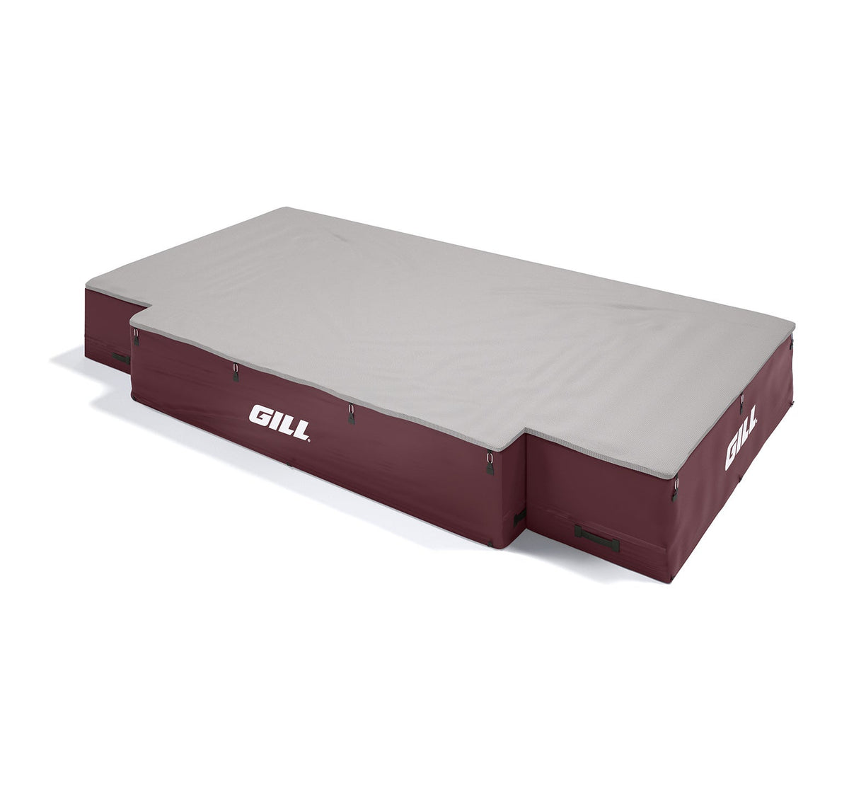 Gill Athletics G1 High Jump Landing System (18' X 10' X 26") Gray, Maroon