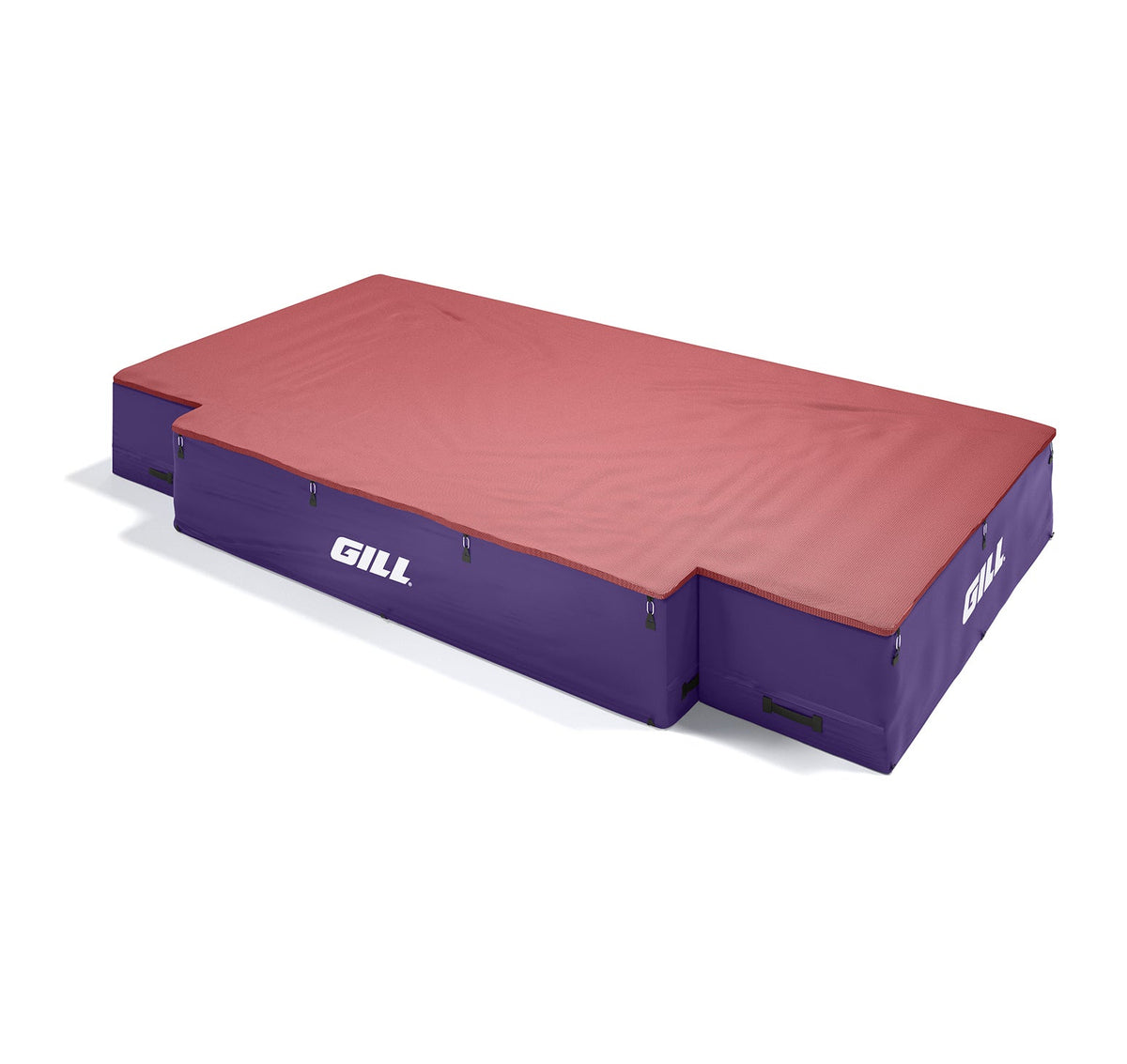 Gill Athletics G1 High Jump Landing System (18' X 10' X 26") Red, Purple