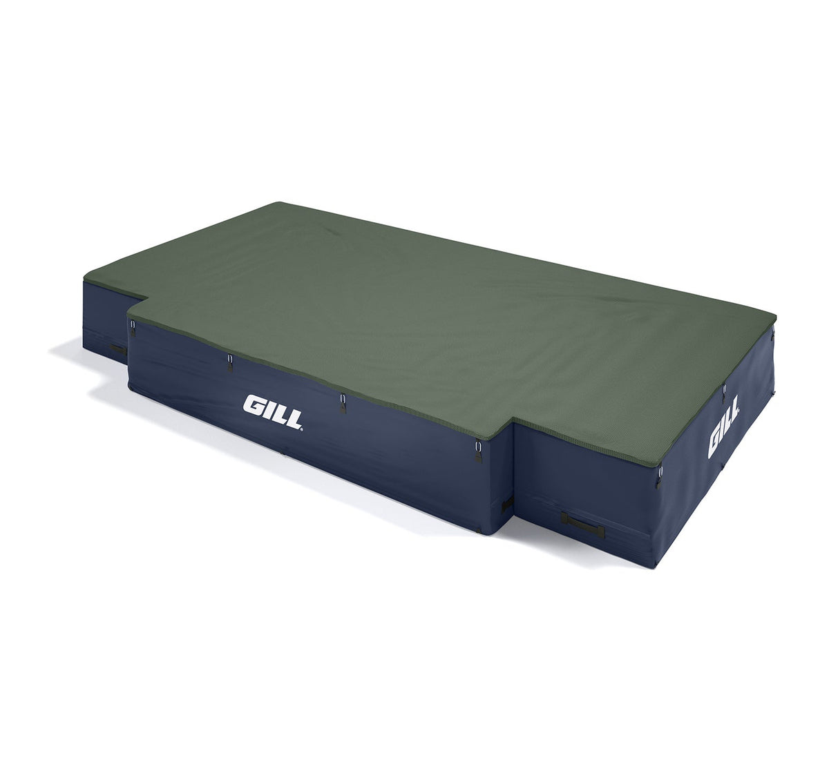 Gill Athletics G1 High Jump Landing System (18' X 10' X 26") Dark Green, Navy Blue