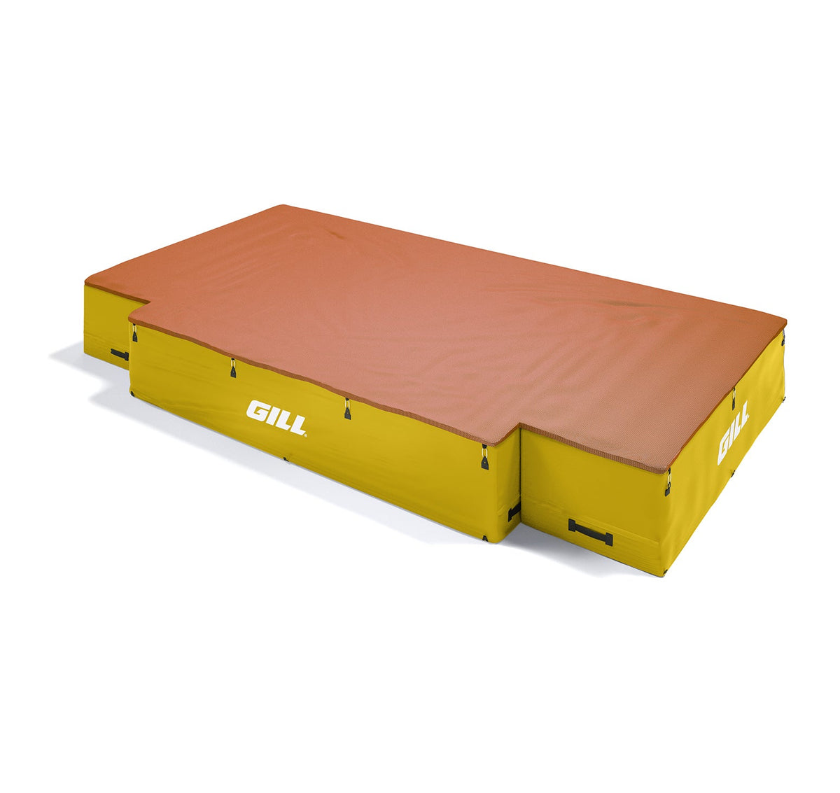 Gill Athletics G1 High Jump Landing System (18' X 10' X 26") Orange, Yellow Gold