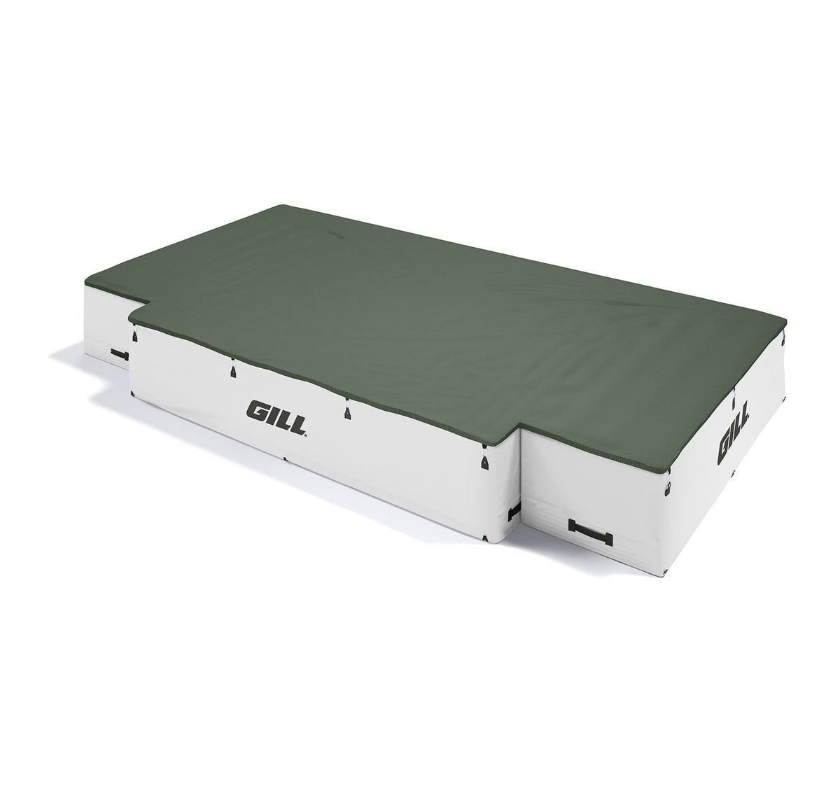 Gill Athletics G1 High Jump Landing System (18' X 10' X 26") Dark Green, White