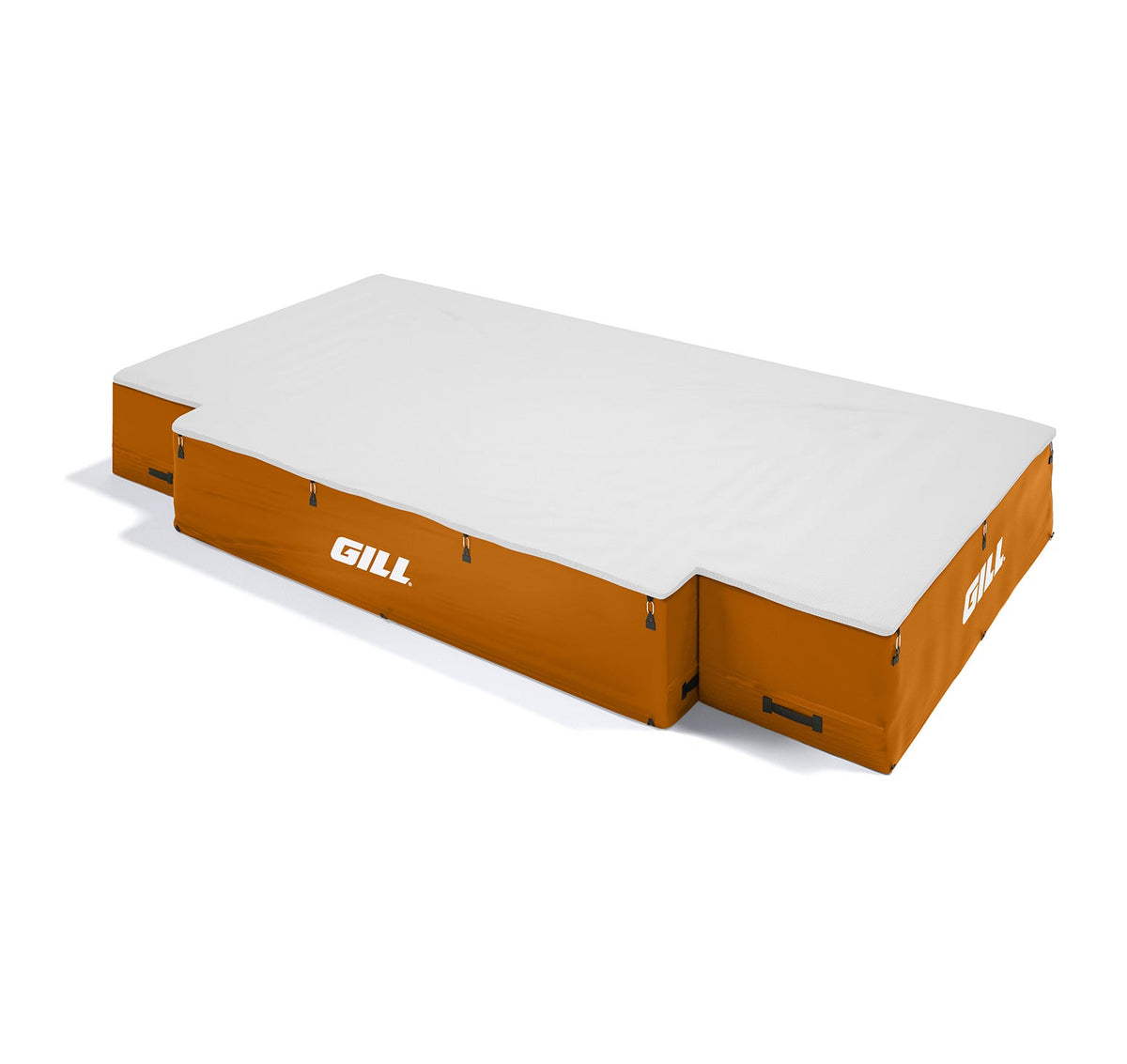 Gill Athletics G1 High Jump Landing System (18' X 10' X 26") White, Orange