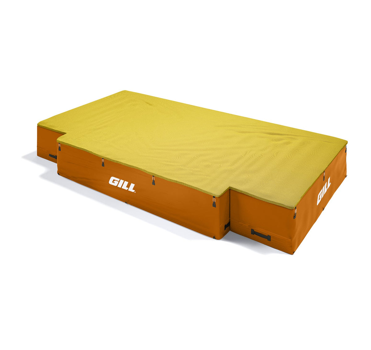 Gill Athletics G1 High Jump Landing System (18' X 10' X 26") Yellow Gold, Orange
