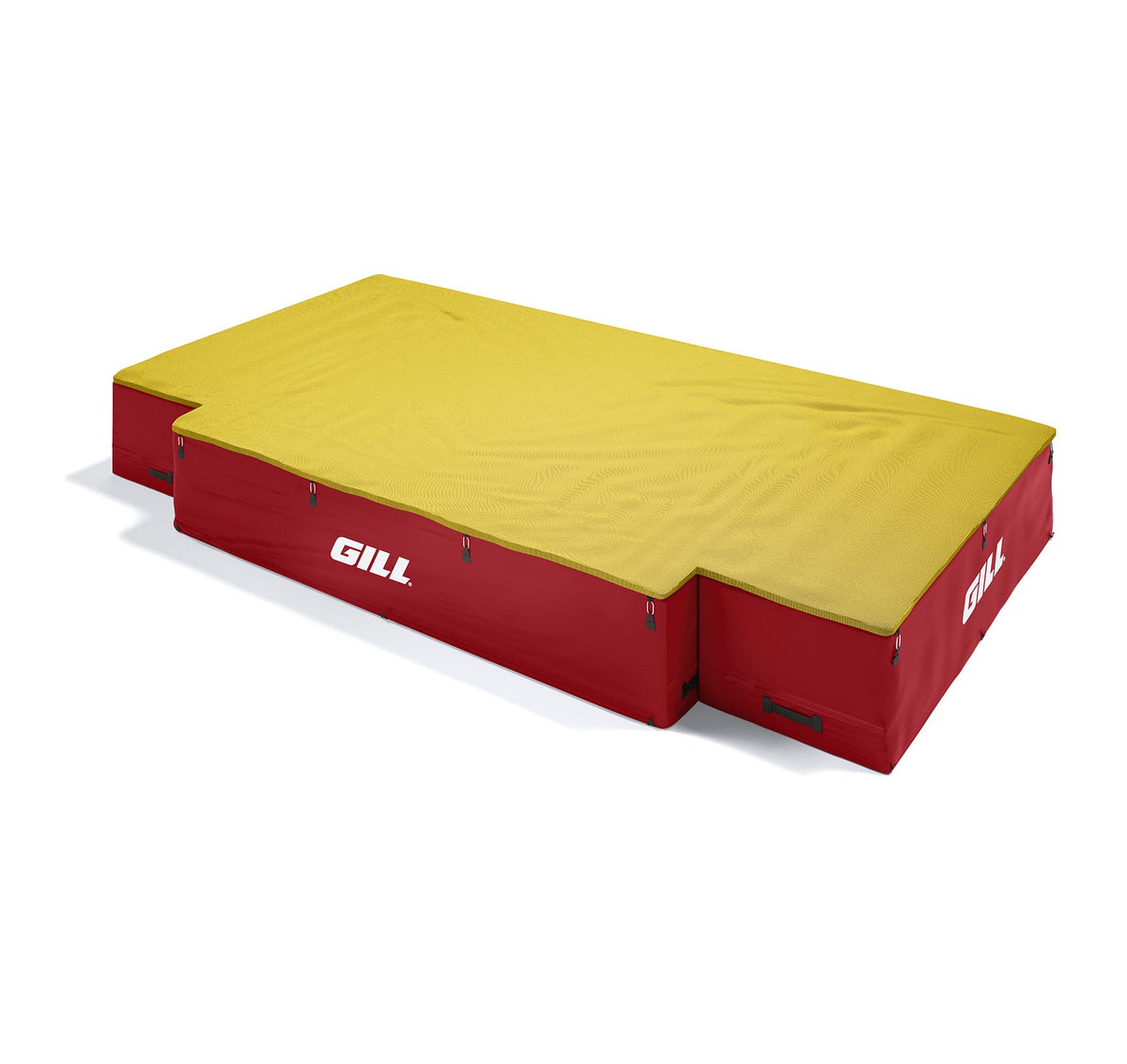 Gill Athletics G1 High Jump Landing System (18' X 10' X 26") Yellow Gold, Red