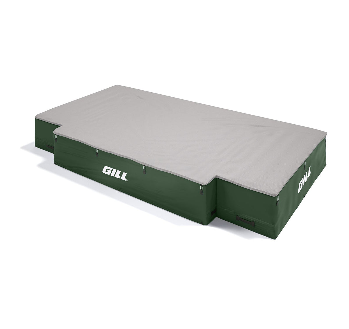 Gill Athletics G1 High Jump Landing System (18' X 10' X 26") Gray, Dark Green
