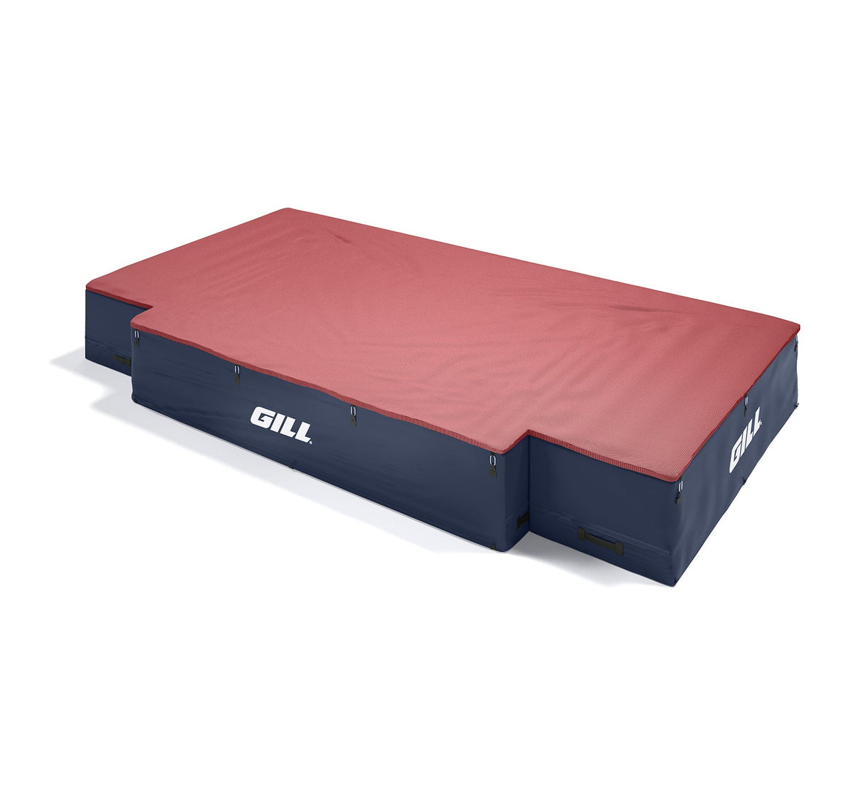 Gill Athletics G1 High Jump Landing System (18' X 10' X 26") Red, Navy Blue