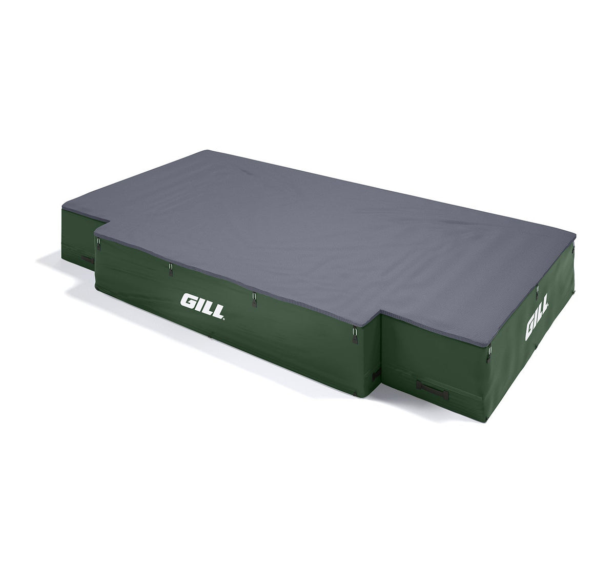 Gill Athletics G1 High Jump Landing System (18' X 10' X 26") Navy Blue, Dark Green