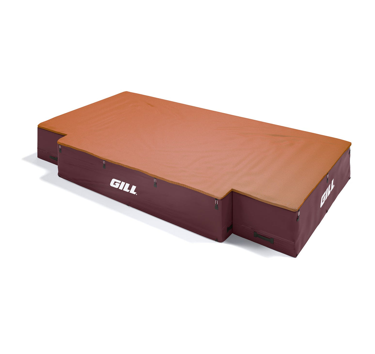 Gill Athletics G1 High Jump Landing System (18' X 10' X 26") Orange, Maroon