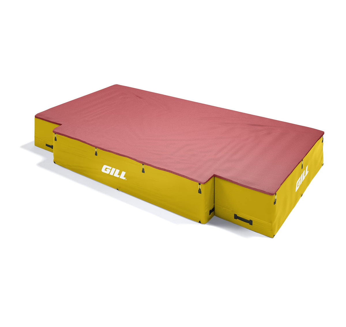 Gill Athletics G1 High Jump Landing System (18' X 10' X 26") Red, Yellow Gold