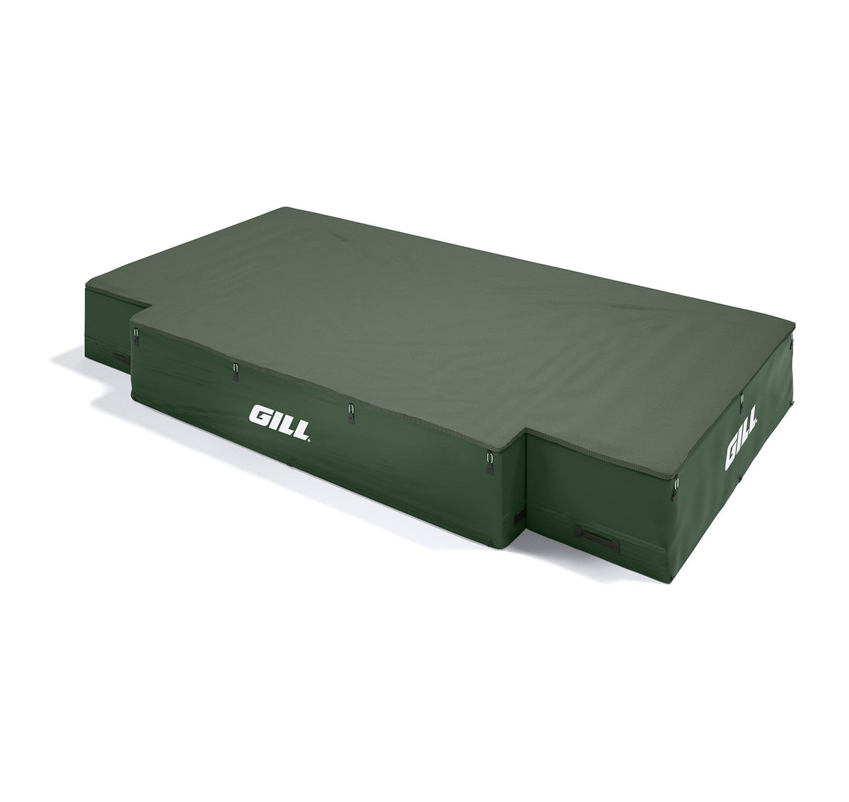 Gill Athletics G1 High Jump Landing System (18' X 10' X 26") Dark Green, Dark Green