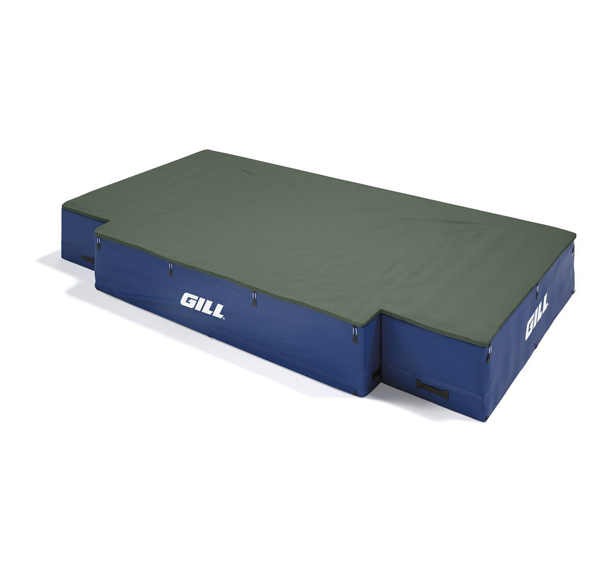 Gill Athletics G1 High Jump Landing System (18' X 10' X 26") Dark Green, Royal Blue