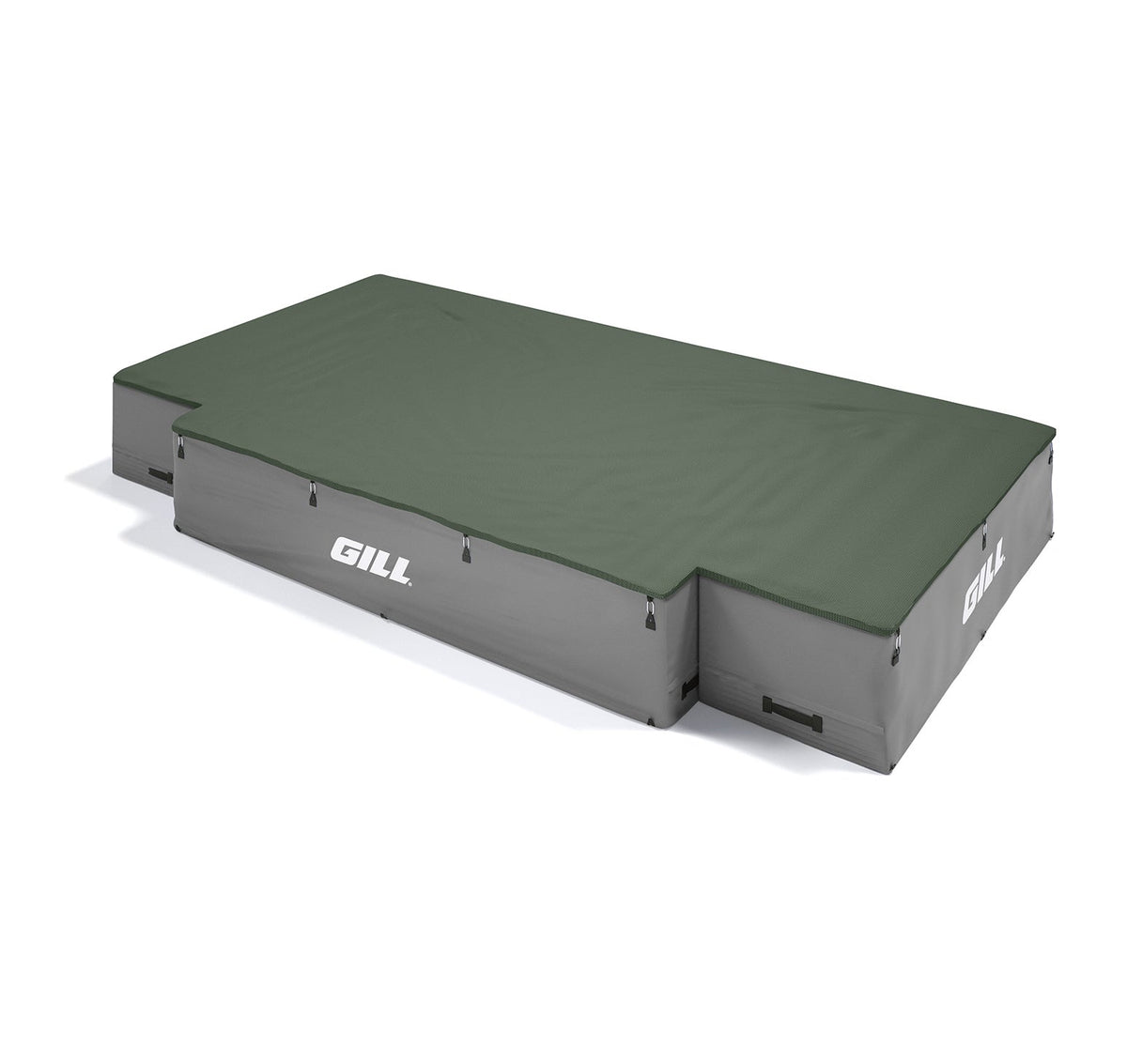 Gill Athletics G1 High Jump Landing System (18' X 10' X 26") Dark Green, Gray