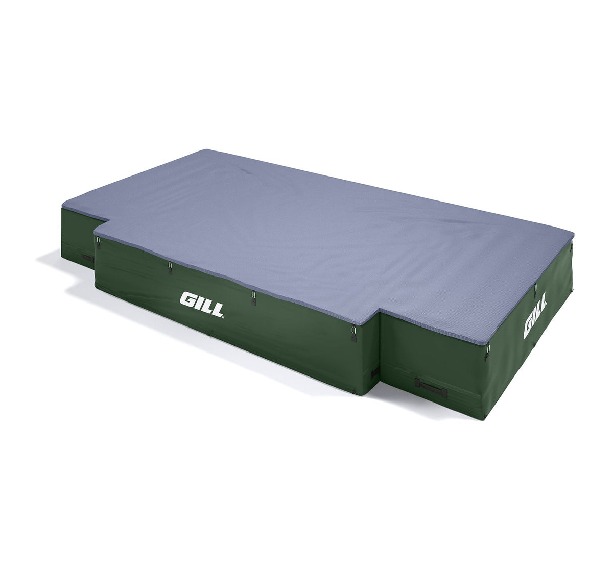 Gill Athletics G1 High Jump Landing System (18' X 10' X 26") Royal Blue, Dark Green