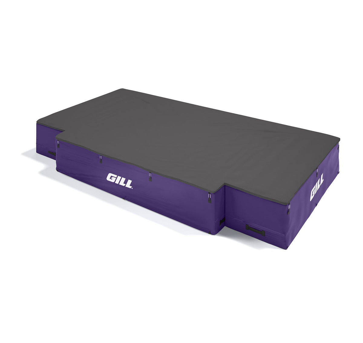 Gill Athletics G1 High Jump Landing System (18' X 10' X 26") Black, Purple