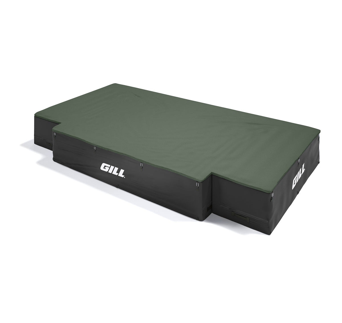 Gill Athletics G1 High Jump Landing System (18' X 10' X 26") Dark Green, Black