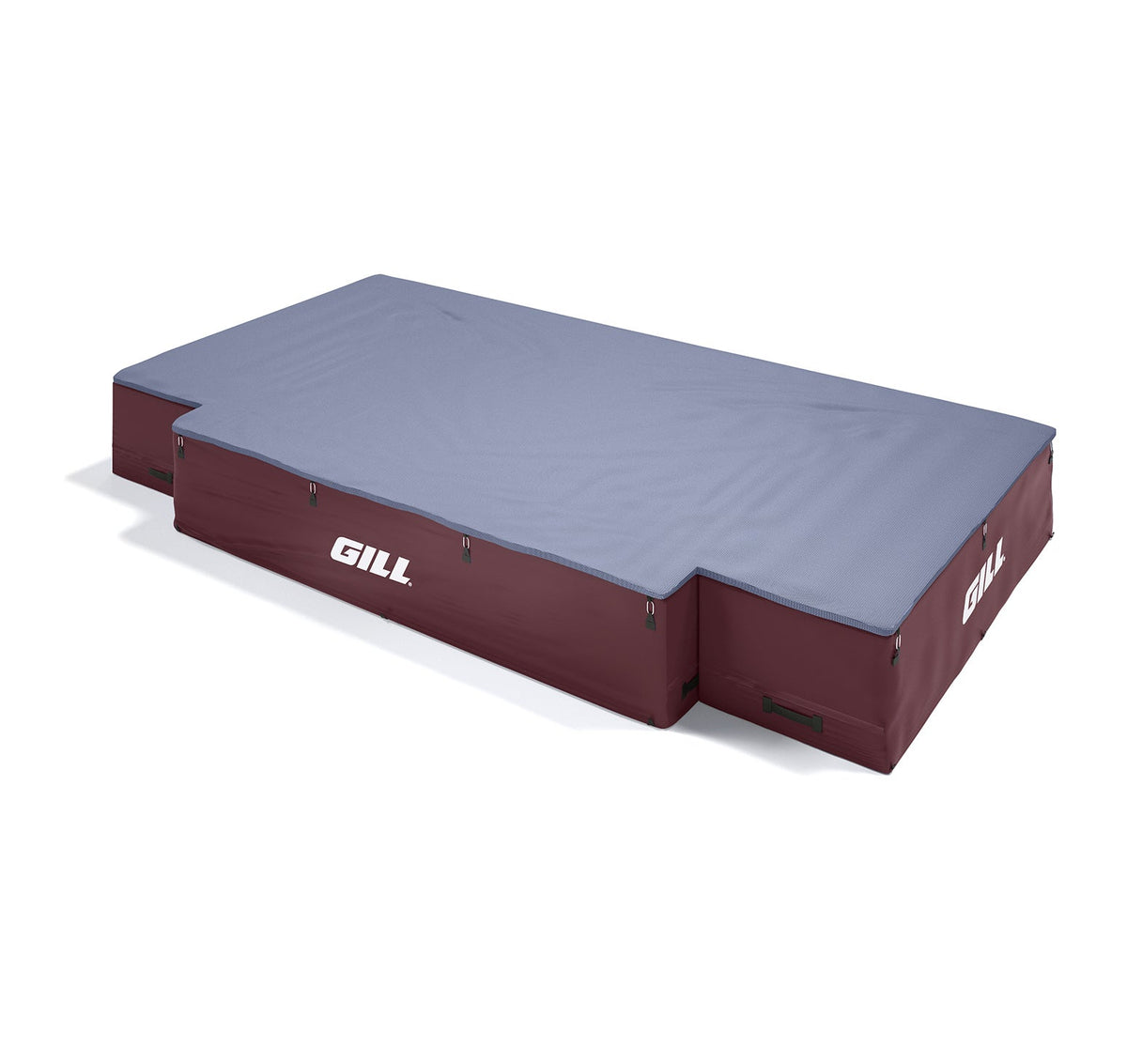 Gill Athletics G1 High Jump Landing System (18' X 10' X 26") Royal Blue, Maroon