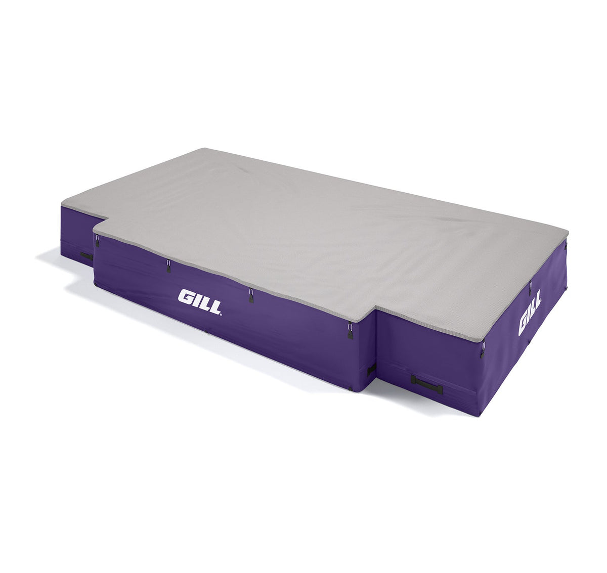 Gill Athletics G1 High Jump Landing System (18' X 10' X 26") Gray, Purple