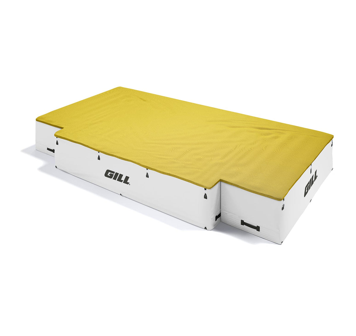 Gill Athletics G1 High Jump Landing System (18' X 10' X 26") Yellow Gold, White