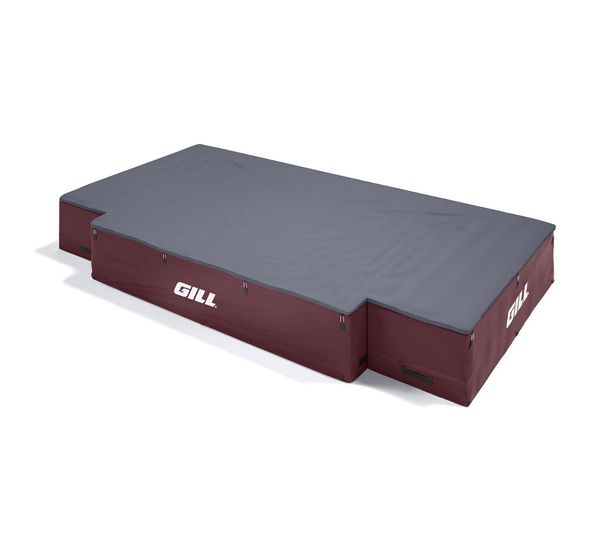 Gill Athletics G1 High Jump Landing System (18' X 10' X 26") Navy Blue, Maroon