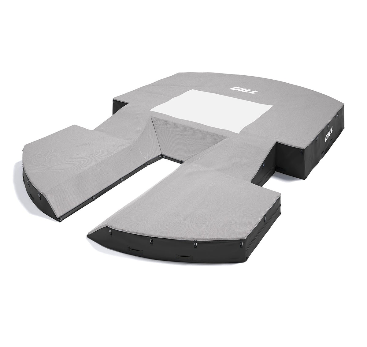 Gill Athletics AGX M4 Pole Vault Landing System (21'6" X 31'2" X 32") Gray, Black