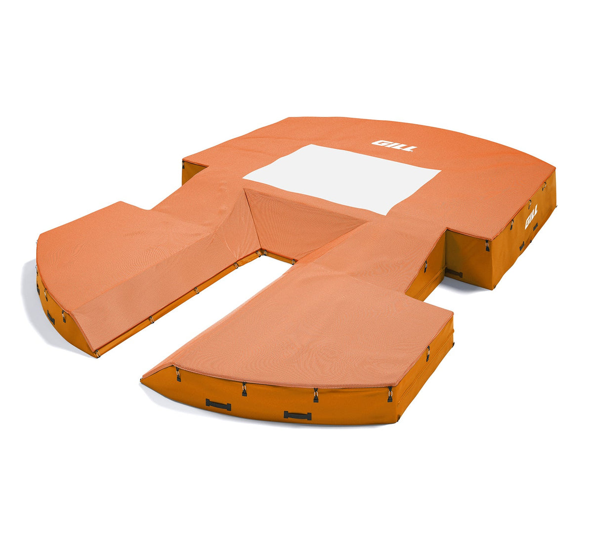 Gill Athletics AGX M4 Pole Vault Landing System (21'6" X 31'2" X 32") Orange, Orange