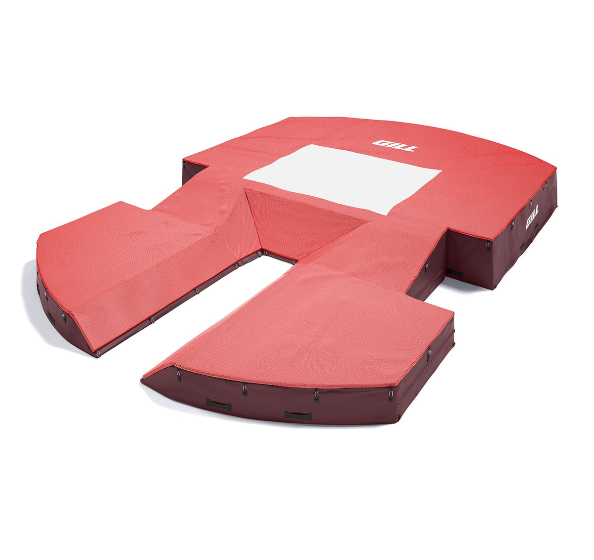 Gill Athletics AGX M4 Pole Vault Landing System (21'6" X 31'2" X 32") Red, Maroon