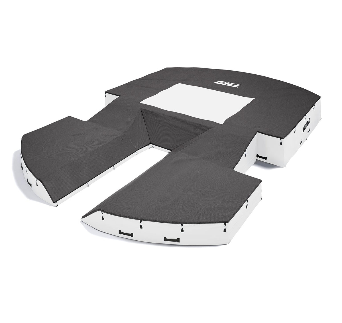 Gill Athletics AGX M4 Pole Vault Landing System (21'6" X 31'2" X 32") Black, White