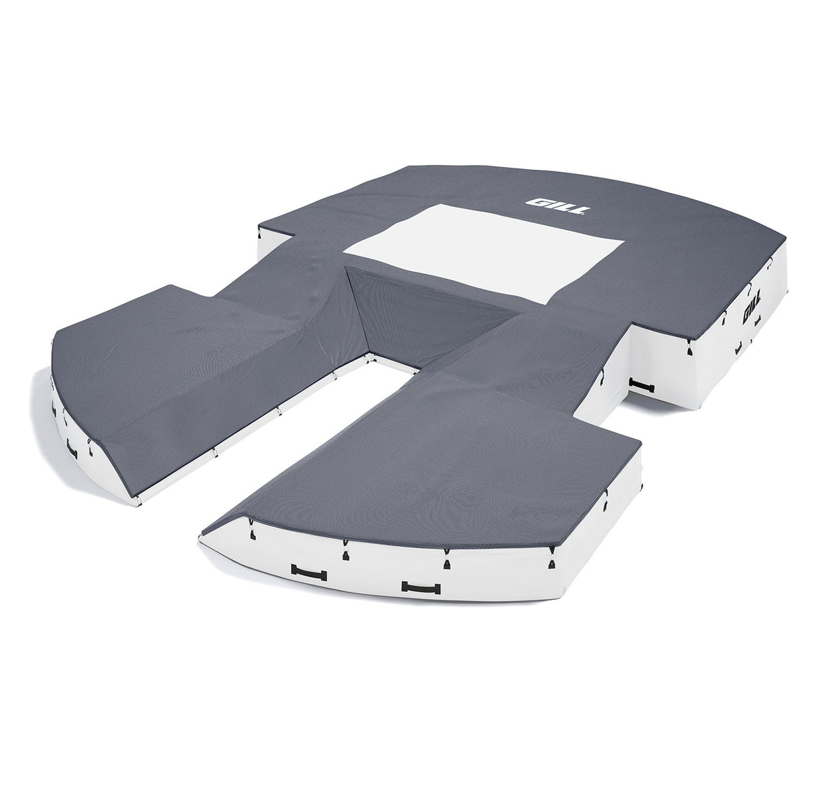 Gill Athletics AGX M4 Pole Vault Landing System (21'6" X 31'2" X 32") Navy Blue, White