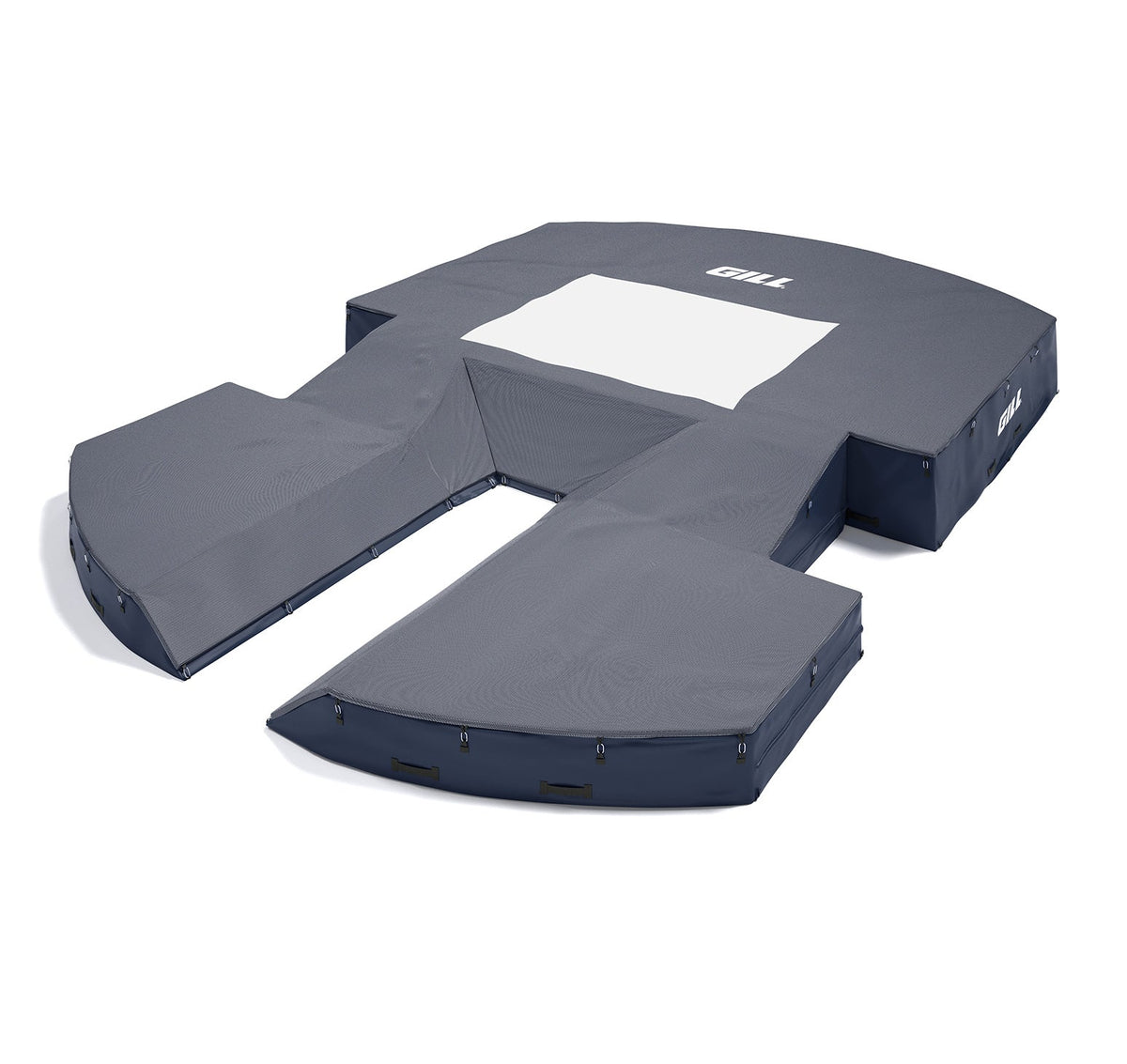 Gill Athletics AGX M4 Pole Vault Landing System (21'6" X 31'2" X 32") Navy Blue, Navy Blue
