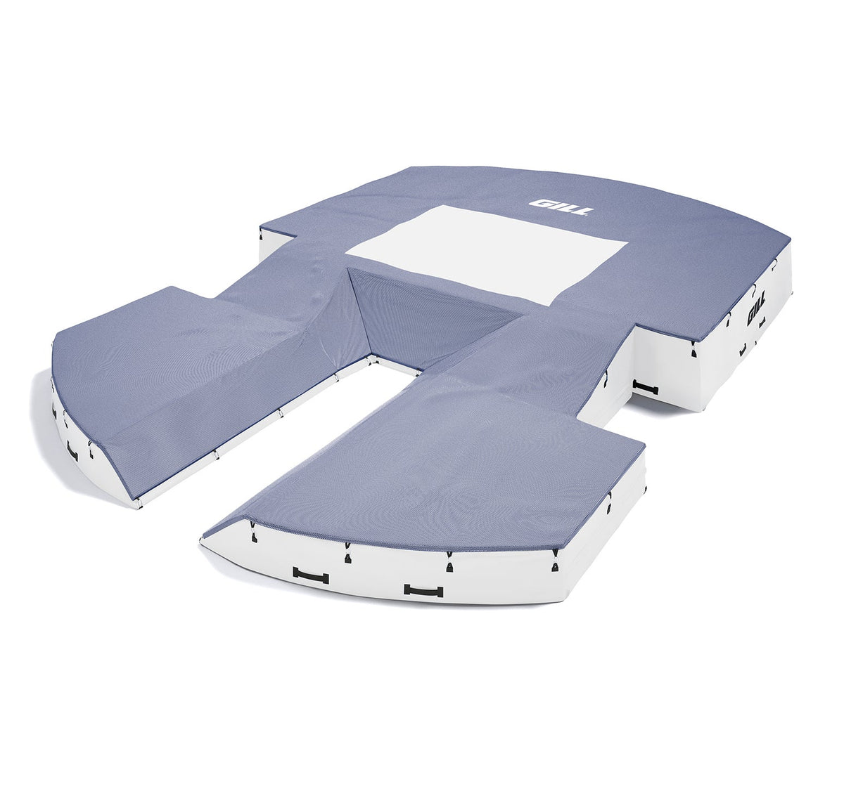 Gill Athletics AGX M4 Pole Vault Landing System (21'6" X 31'2" X 32") Royal Blue, White