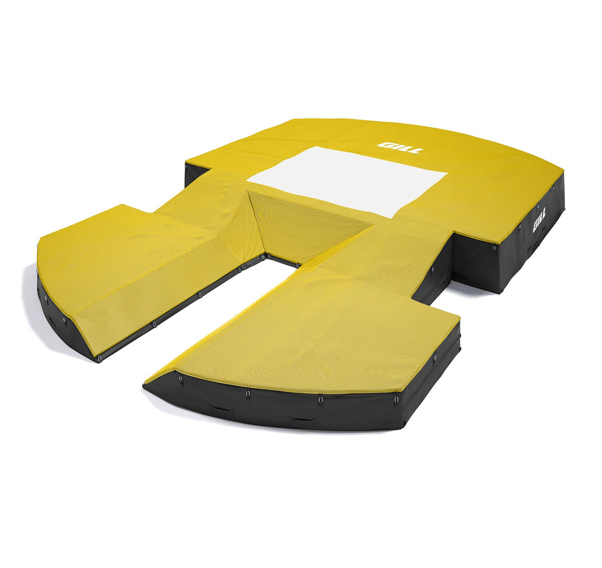 Gill Athletics AGX M4 Pole Vault Landing System (21'6" X 31'2" X 32") Yellow Gold, Black