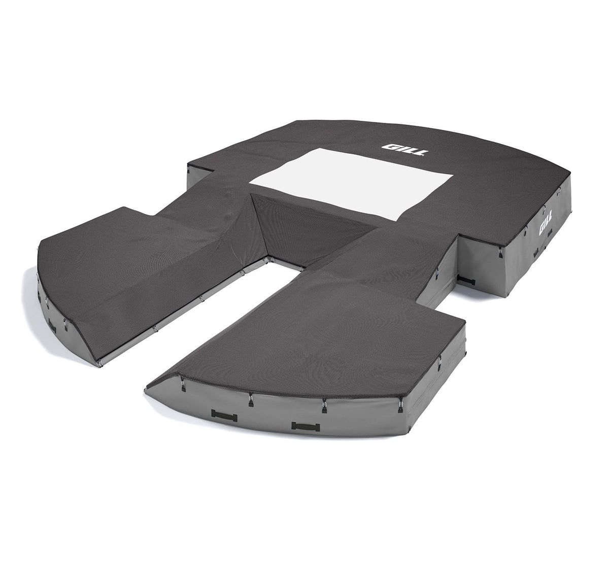 Gill Athletics AGX M4 Pole Vault Landing System (21'6" X 31'2" X 32") Black, Gray
