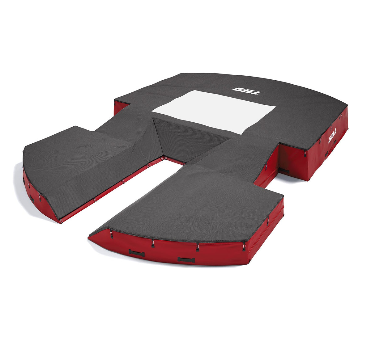 Gill Athletics AGX M4 Pole Vault Landing System (21'6" X 31'2" X 32") Black, Red