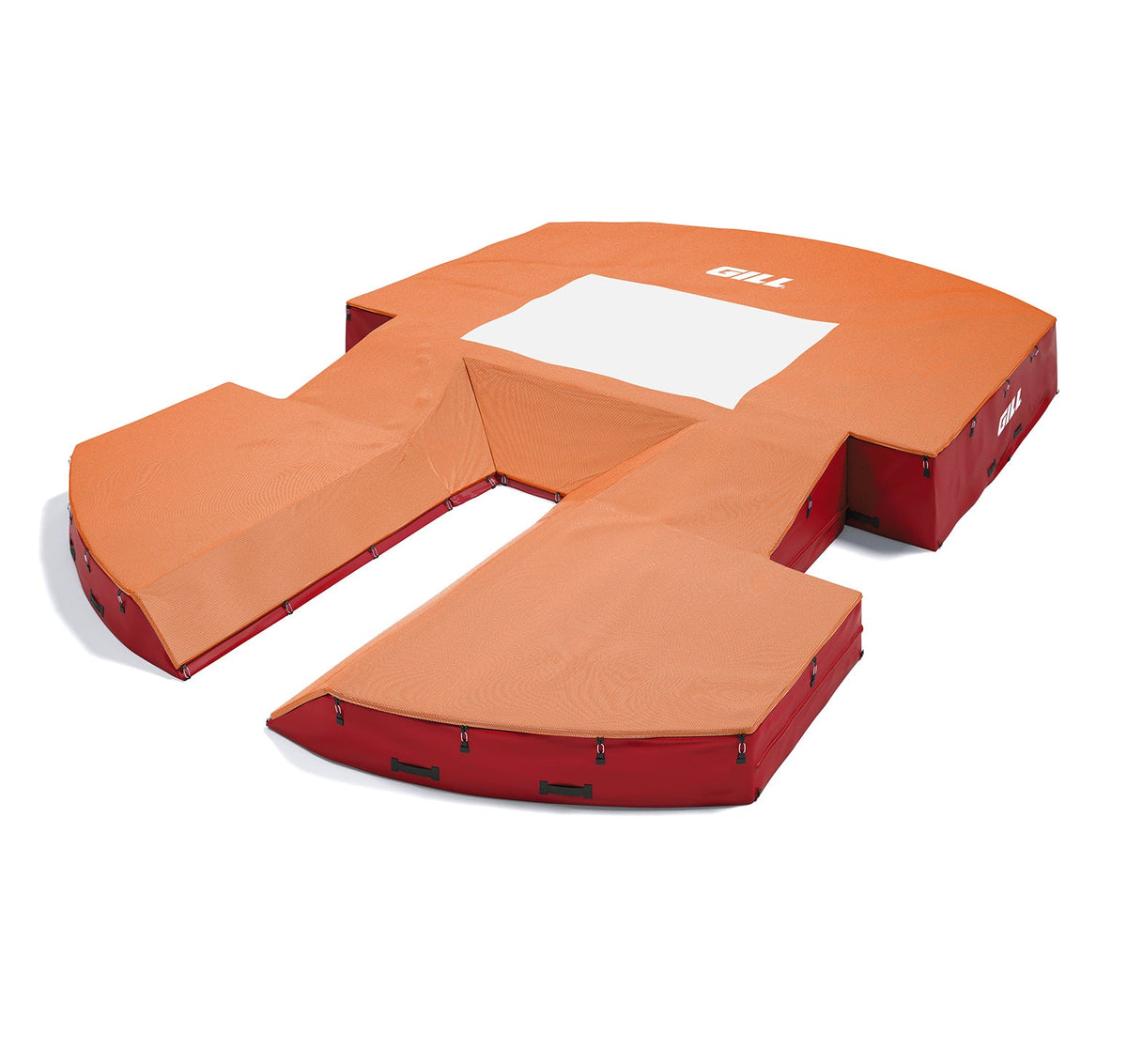 Gill Athletics AGX M4 Pole Vault Landing System (21'6" X 31'2" X 32") Orange, Red