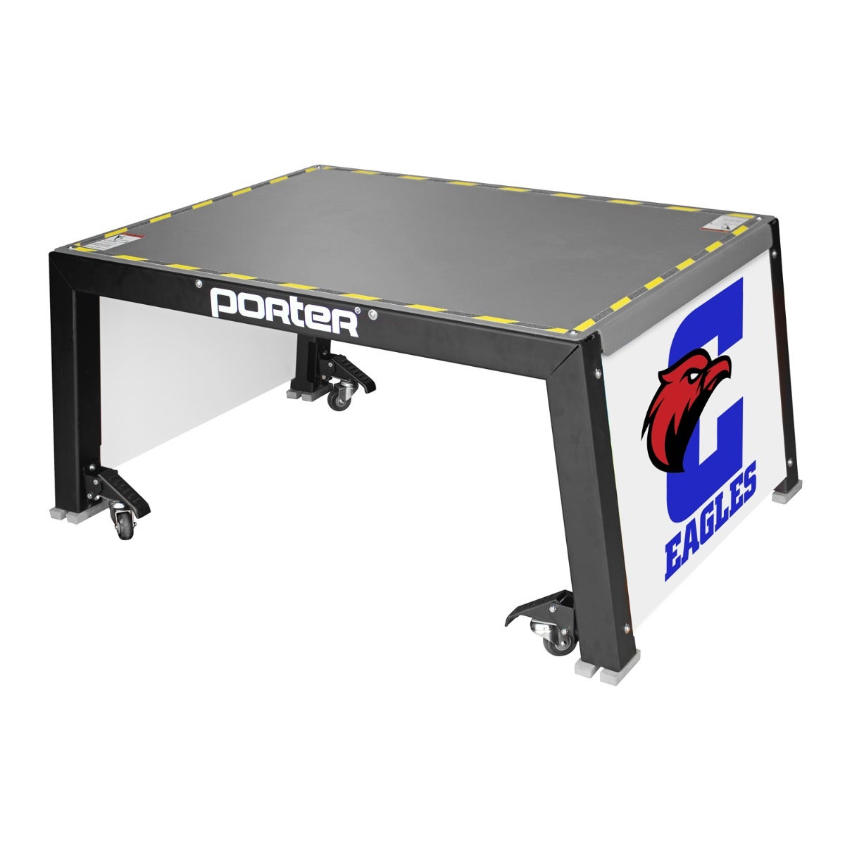 Porter Athletic Volleyball Coaches Stand Coaches Stand Plus; 44" X 36" X 24"; with custom graphics