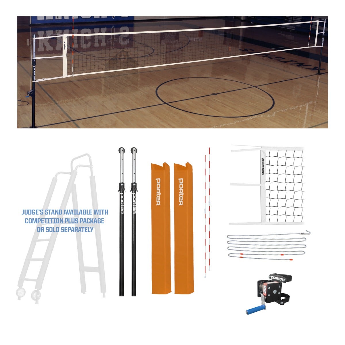 Porter Athletic Powr Hybrid Vb Competition Package Orange, No Graphics