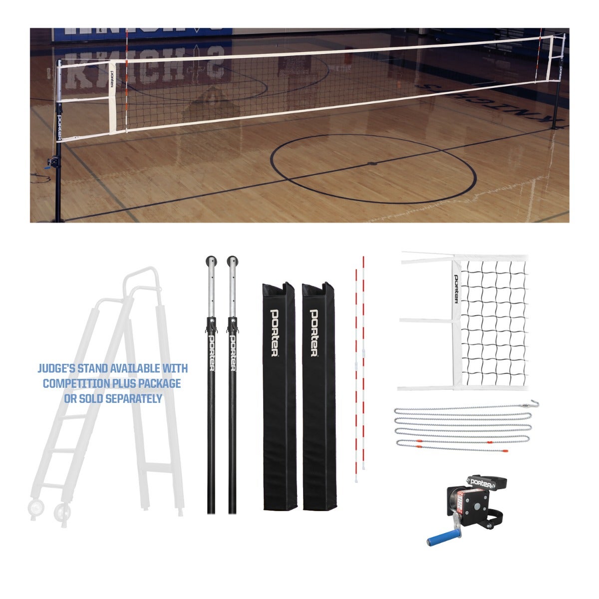 Porter Athletic Powr Hybrid Vb Competition Package Black, No Graphics