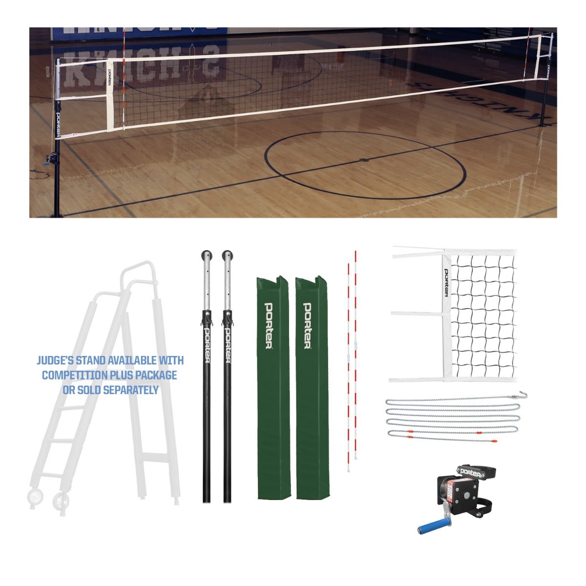 Porter Athletic Powr Hybrid Vb Competition Package Dark Green, Graphics