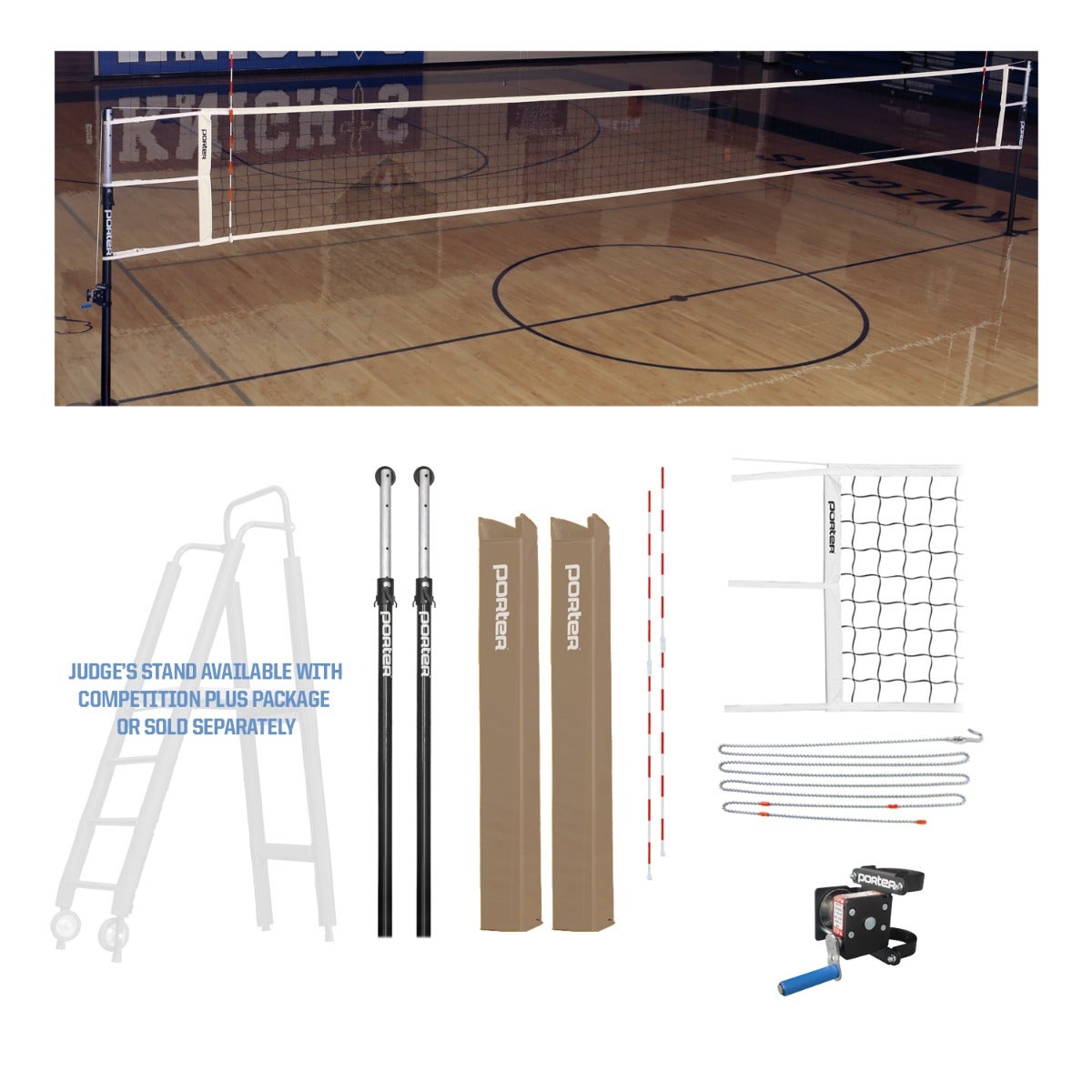 Porter Athletic Powr Hybrid Vb Competition Package Tan, Graphics