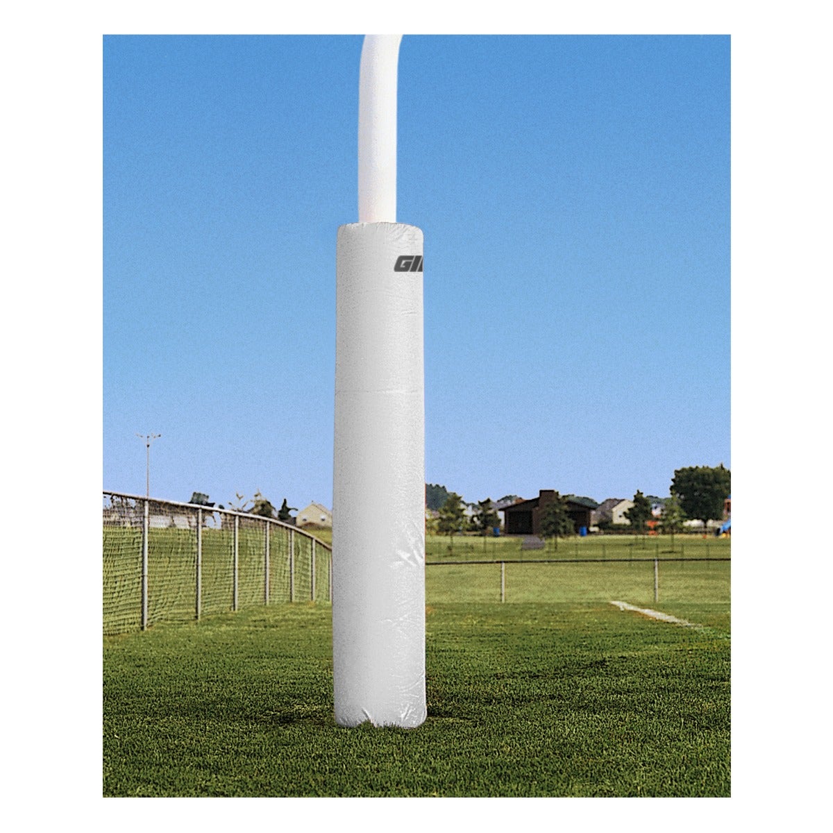 Gill Athletics 6' Tall Post Pads 4.5" - 5.56" diameter, White, Graphics