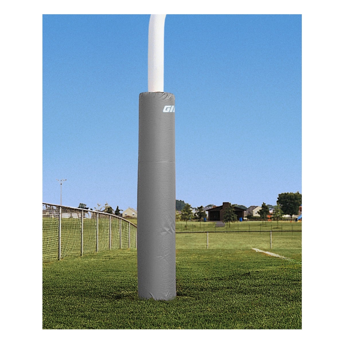 Gill Athletics 6' Tall Post Pads 4.5" - 5.56" diameter, Gray, No Graphics