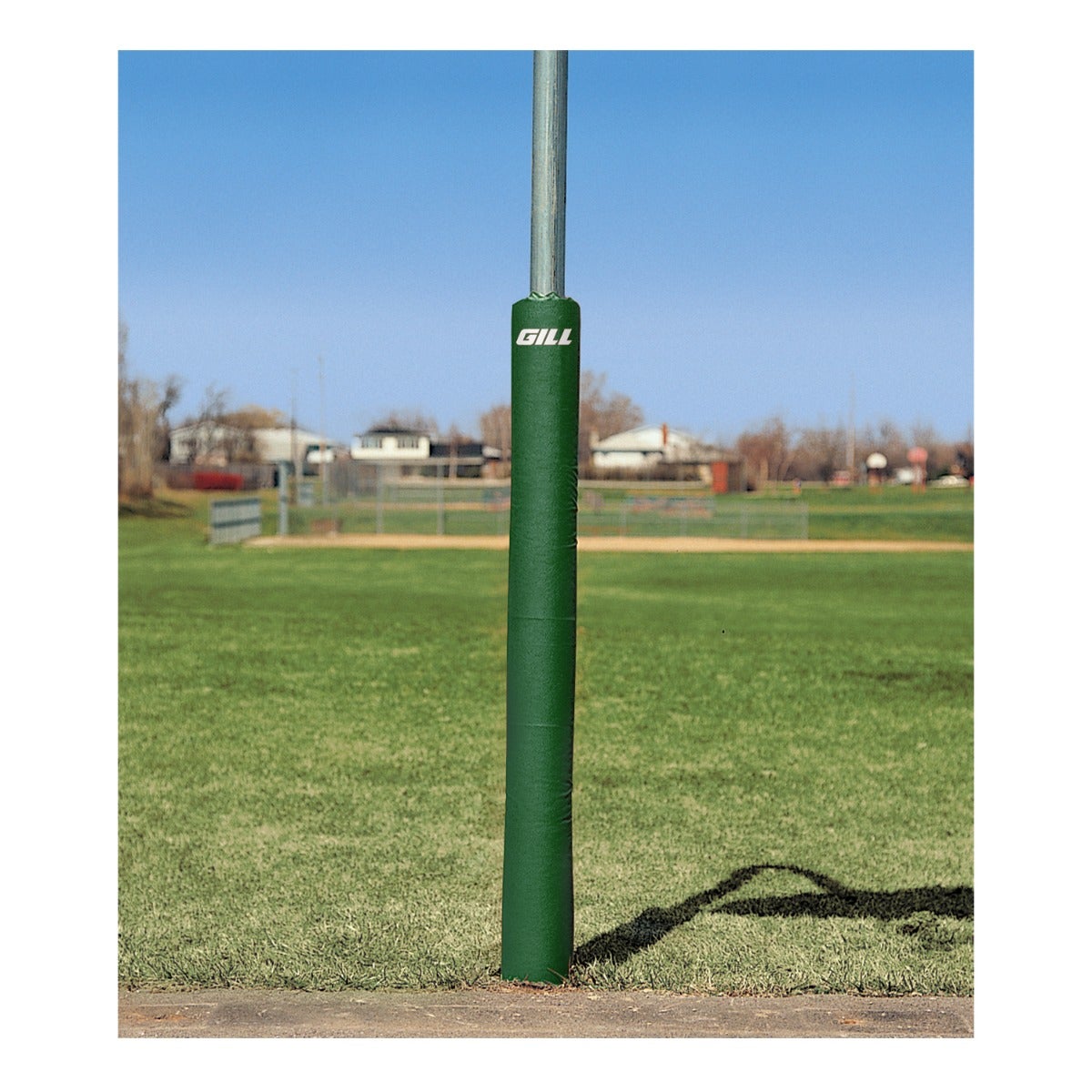 Gill Athletics 6' Tall Post Pads 3.5" - 4.5" diameter, Dark Green, No Graphics