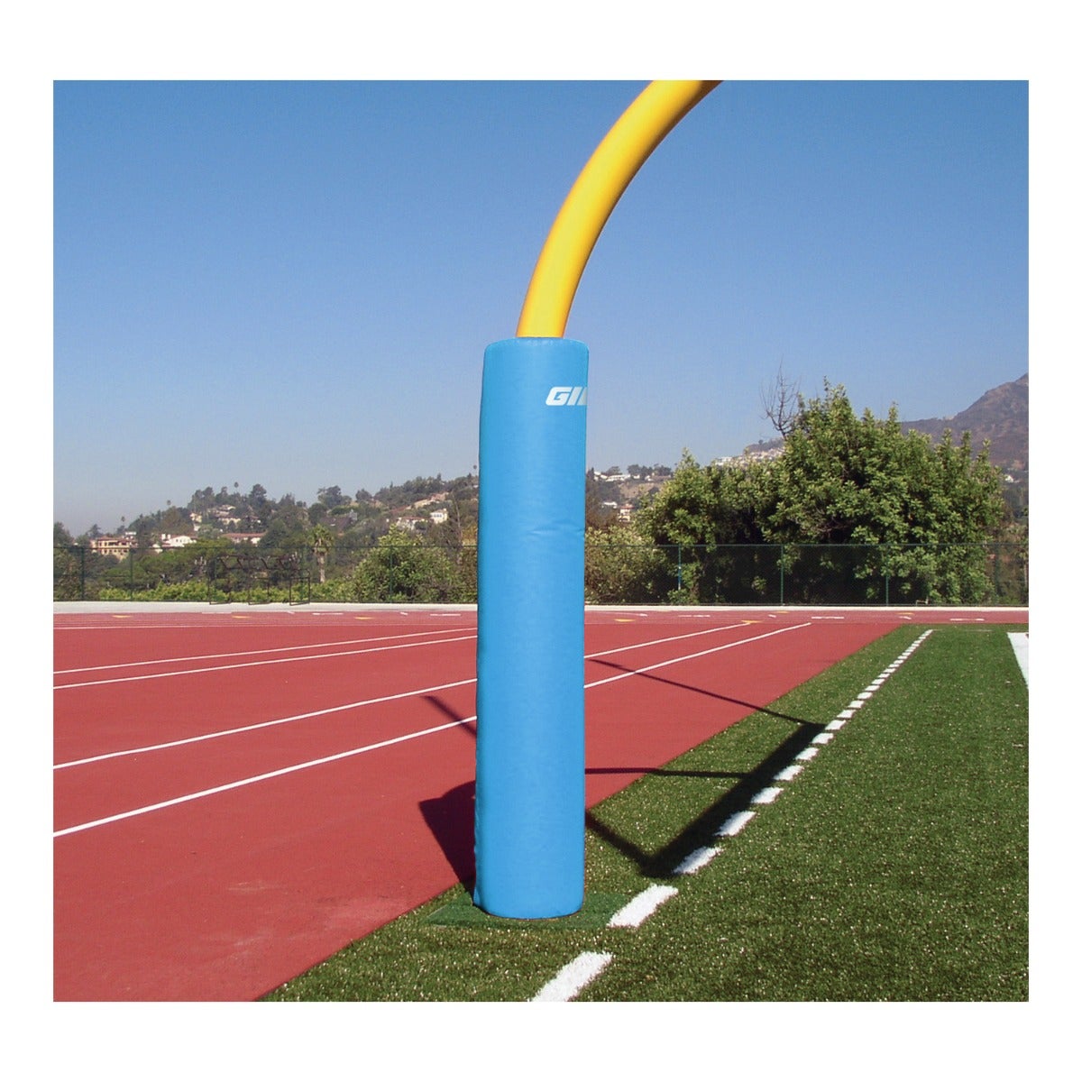Gill Athletics 6' Tall Post Pads 6 5/8" diameter, Light Blue, No Graphics