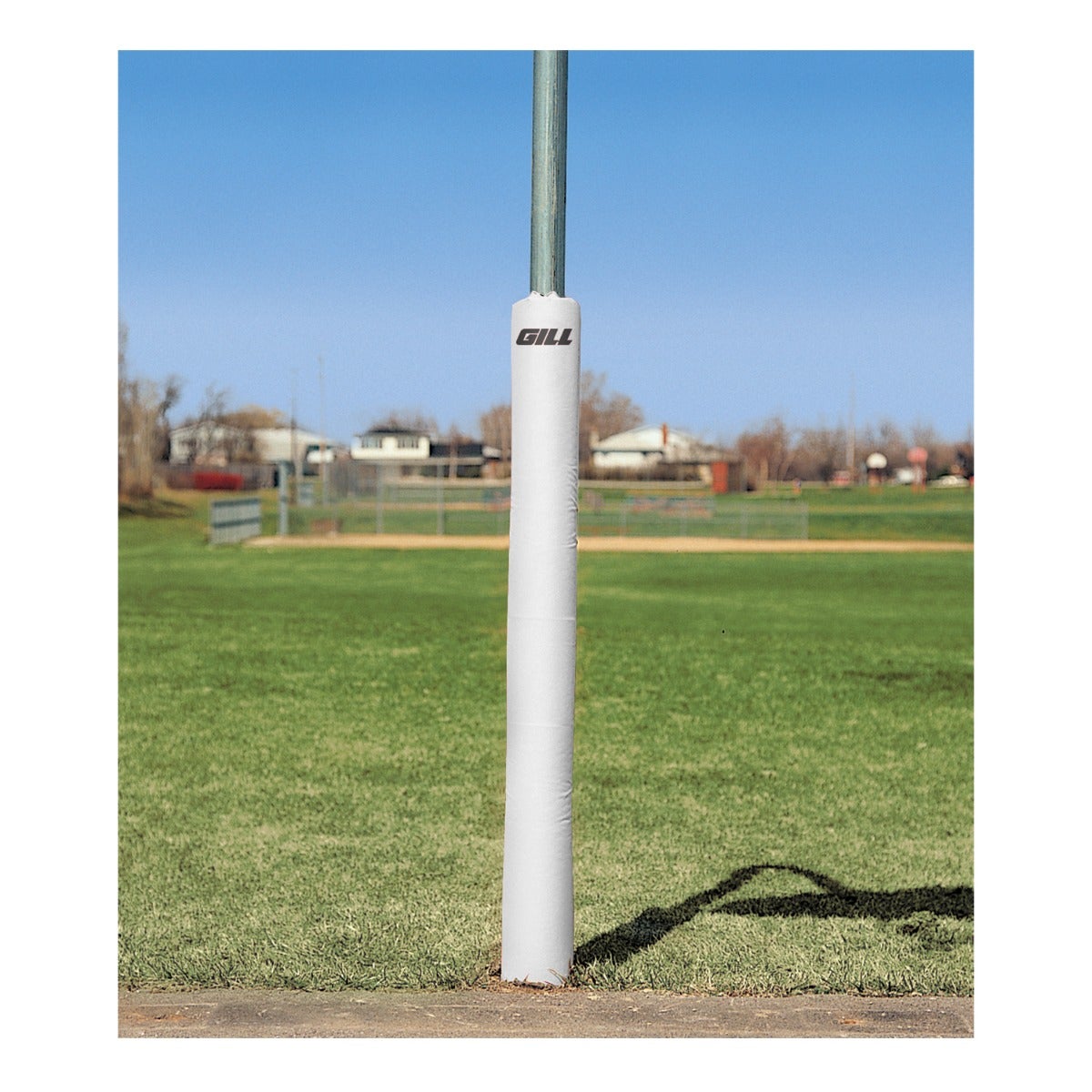Gill Athletics 6' Tall Post Pads 3.5" - 4.5" diameter, White, Graphics